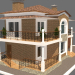 3D modeli Garajlı ev. - önizleme