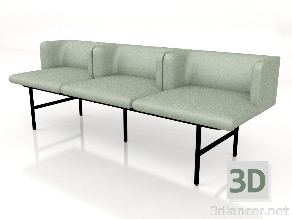 3d model Agora AR19 seating system module - preview