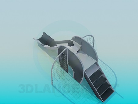 3D Modell Kinderrutschen - Vorschau