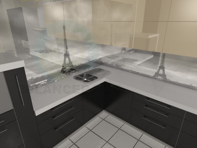 3D Modell Küche-Paris - Vorschau