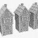 3d Комплект Середньовічне місто модель купити - зображення