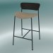 3d model Bar stool Pavilion (AV8, H 85cm, 48х50cm, Walnut, Leather - Silk Аniline) - preview