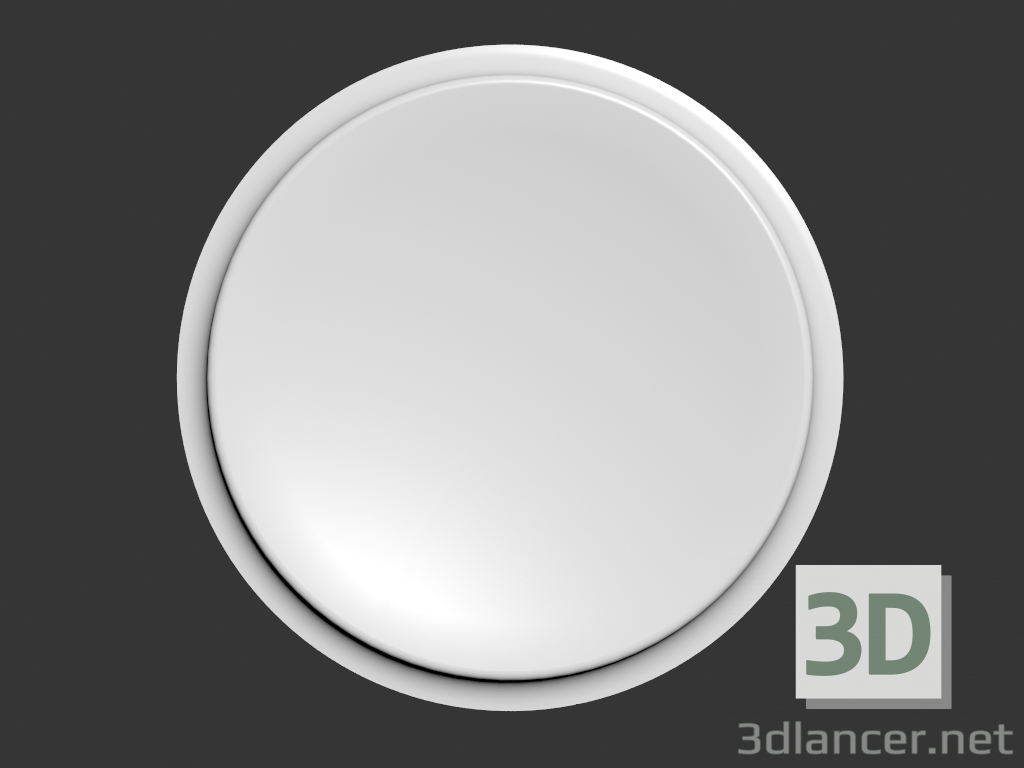 3d model Decorative panel Craters - preview