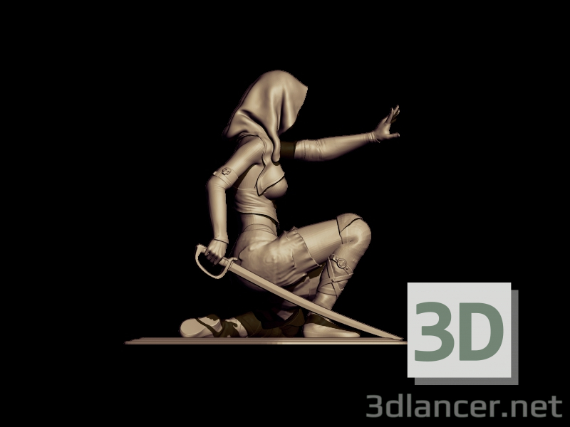 asesino 3D modelo Compro - render