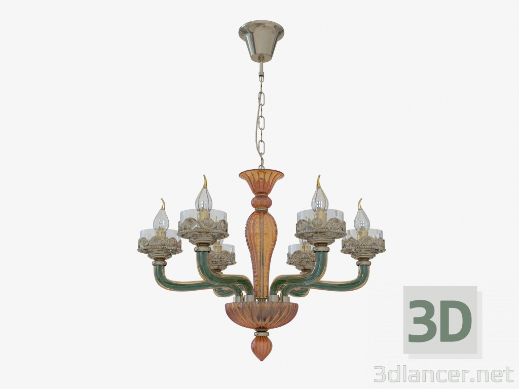3D Modell Leuchte (Kronleuchter) Barclay (4001 6) - Vorschau