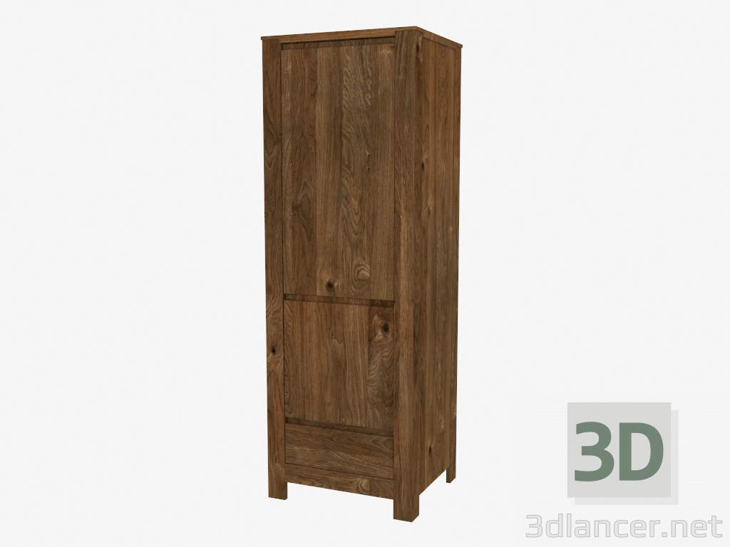 3D modeli Dolap 1 kapılı 1D (65 x 190 x 55 cm) - önizleme