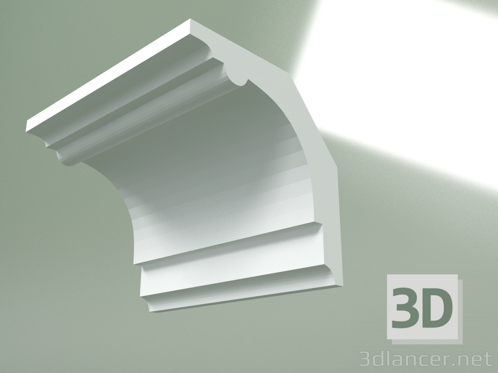 3D modeli Alçı korniş (tavan kaidesi) KT321 - önizleme
