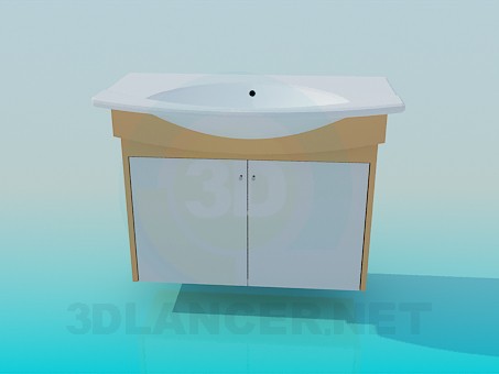 3D modeli İçinde banyo lavabo - önizleme