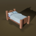 3d модель Мультяшне ліжко – превью