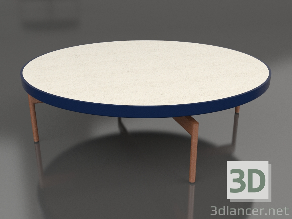 modèle 3D Table basse ronde Ø120 (Bleu nuit, DEKTON Danae) - preview
