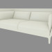 Modelo 3d sofás de couro Duplo - preview