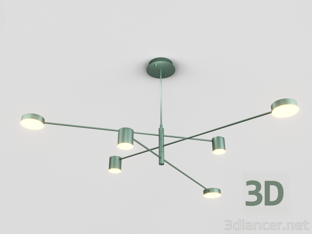 modello 3D Motivo verde 41.1236 - anteprima