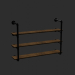 3d Hanging shelf Loft model buy - render