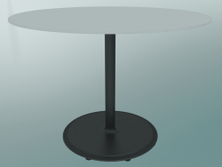 Table BON (9382-51 (⌀ 70cm), H 51cm, HPL white, cast iron black)