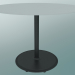 3D Modell Tisch BON (9382-51 (⌀ 70 cm), H 51 cm, HPL weiß, Gusseisen schwarz) - Vorschau