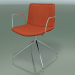 3d model Chair 0316 (swivel, with armrests, LU1, with removable smooth leather upholstery) - preview