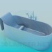 3D modeli Koltuğun içinde banyo - önizleme