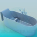 3d модель Ванна с сидением внутри – превью