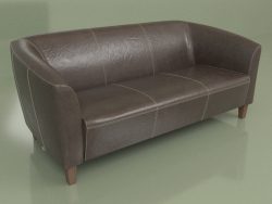 Three-seater sofa Oxford (Brown2 leather)