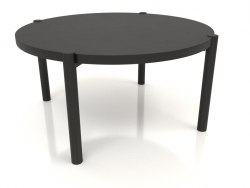 कॉफी टेबल जेटी 053 (सीधा अंत) (डी = 790x400, लकड़ी काला)