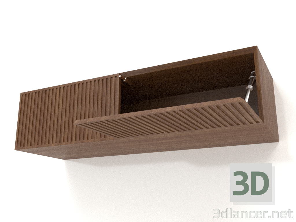 3 डी मॉडल हैंगिंग शेल्फ ST 06 (खुला दरवाजा) (1000x315x250, लकड़ी की भूरी रोशनी) - पूर्वावलोकन
