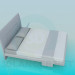 3d модель Ліжко широка – превью