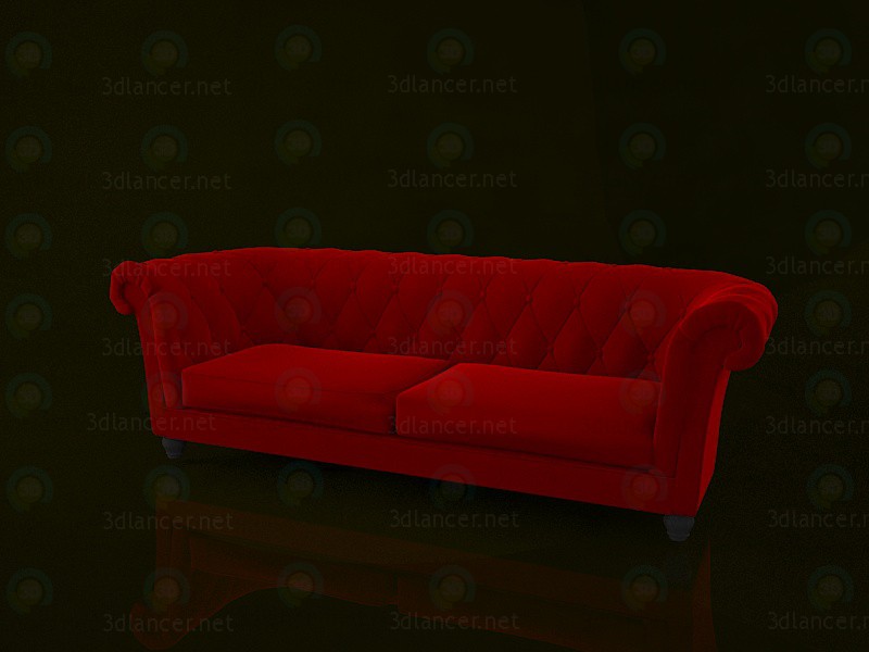 3D Modell Chesterfield-Sofa - Vorschau