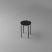 modello 3D Sgabello Marius. IKEA - anteprima