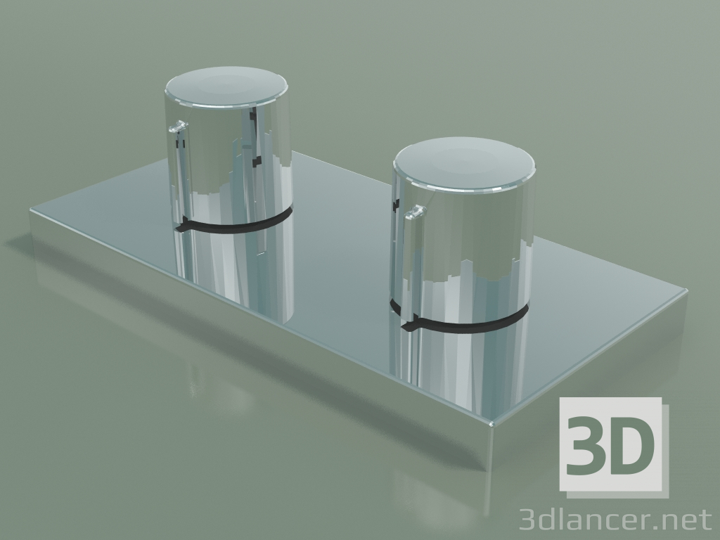 3D modeli Su besleme hacmi kontrollü karışım vanası (20.020980-00) - önizleme