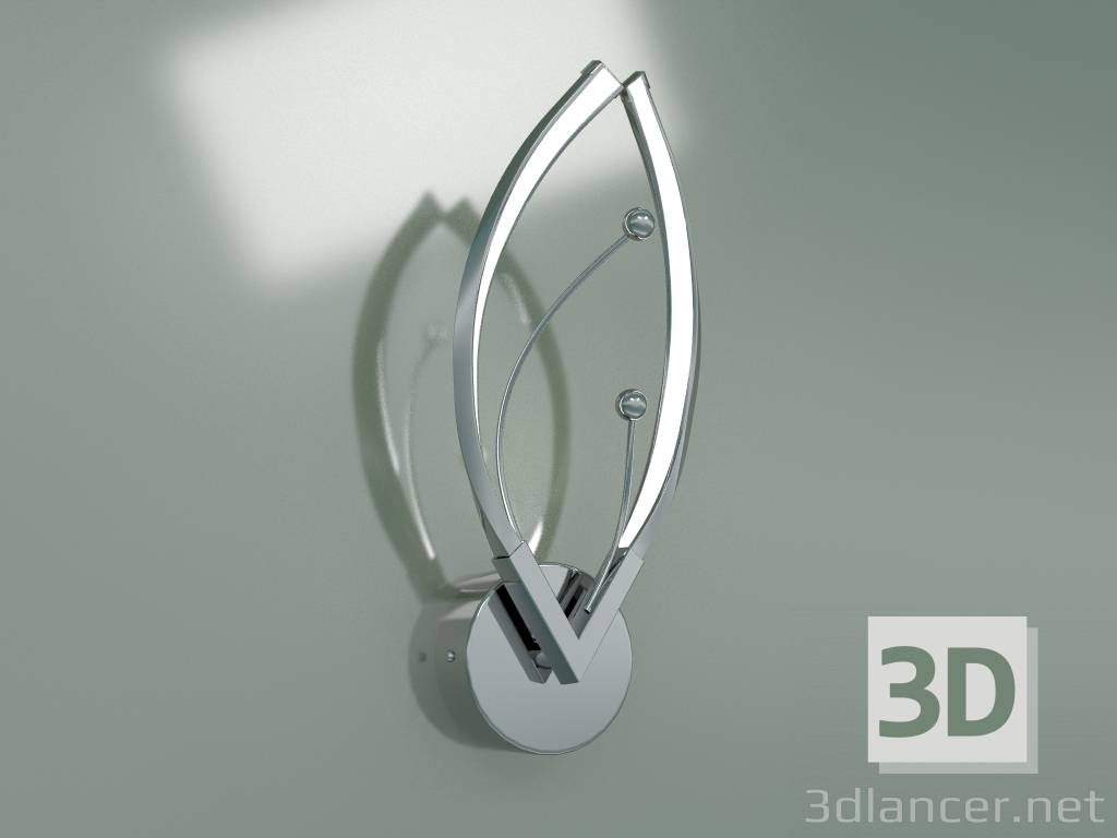 modello 3D Applique Fiona 90056-1 (cromo) - anteprima