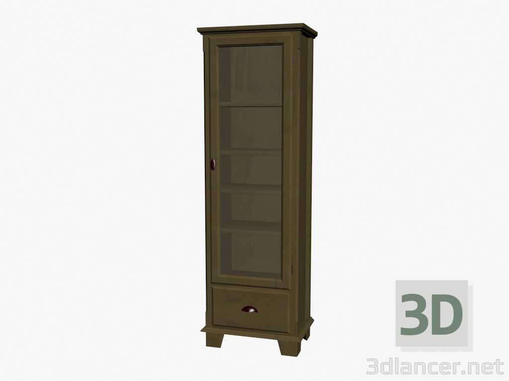 3d model Cupboard-showcase (50h32h153) - preview