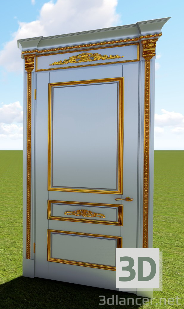 3d model Door Classics Left - preview