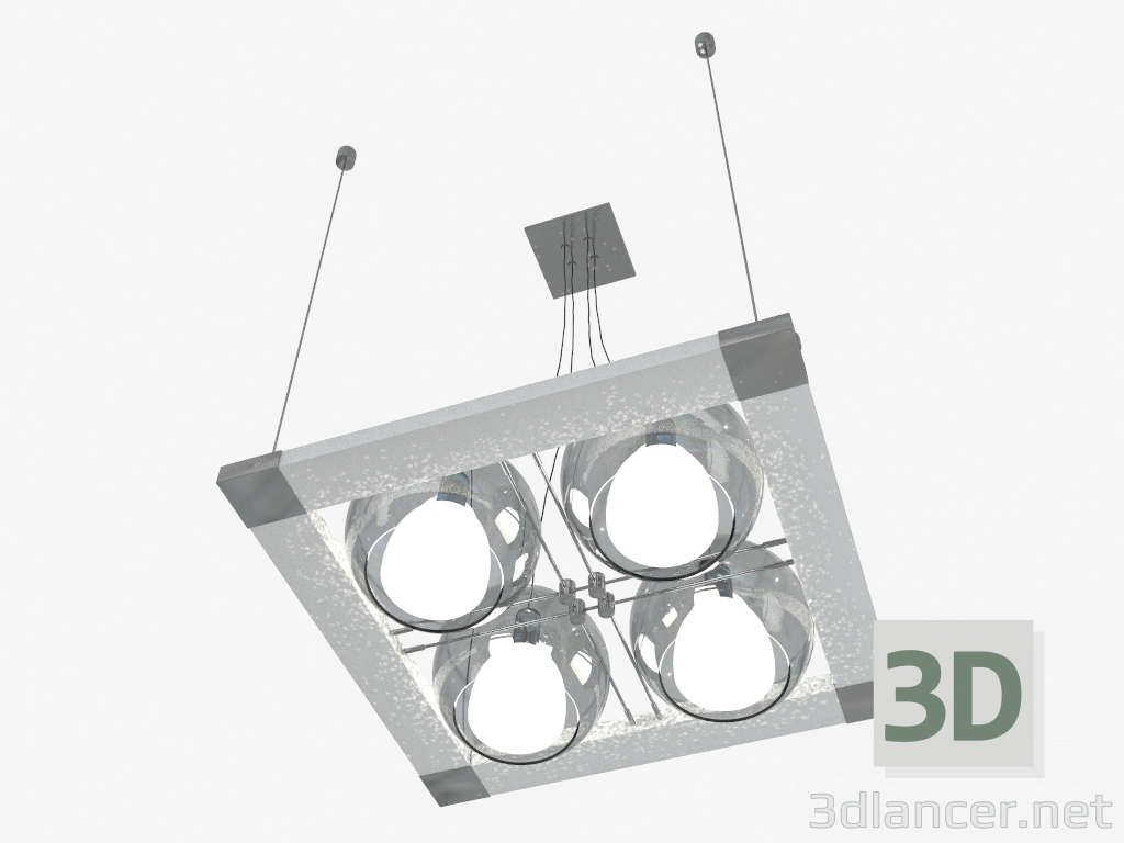 modello 3D Lampadario pendente Palla (803141) - anteprima