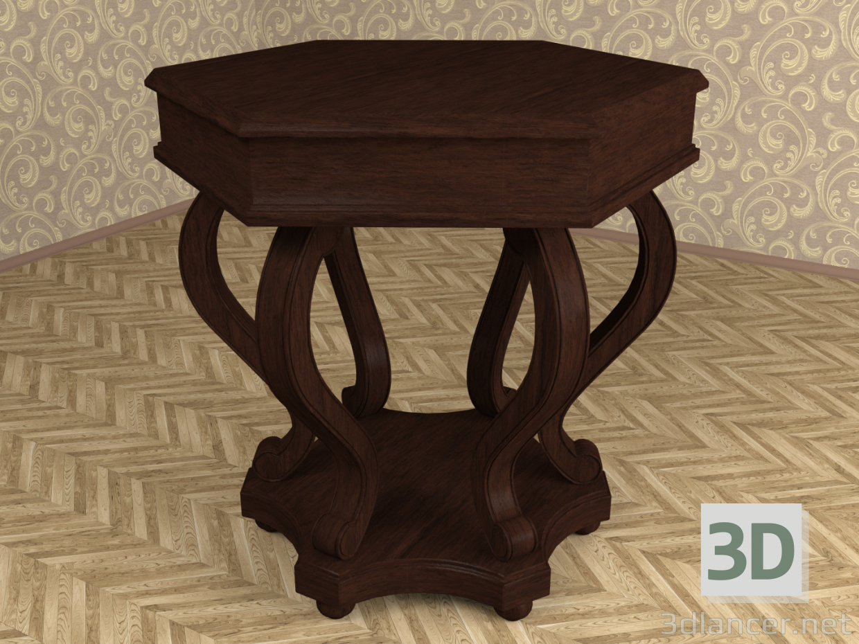 Klassischer Tisch 3D-Modell kaufen - Rendern