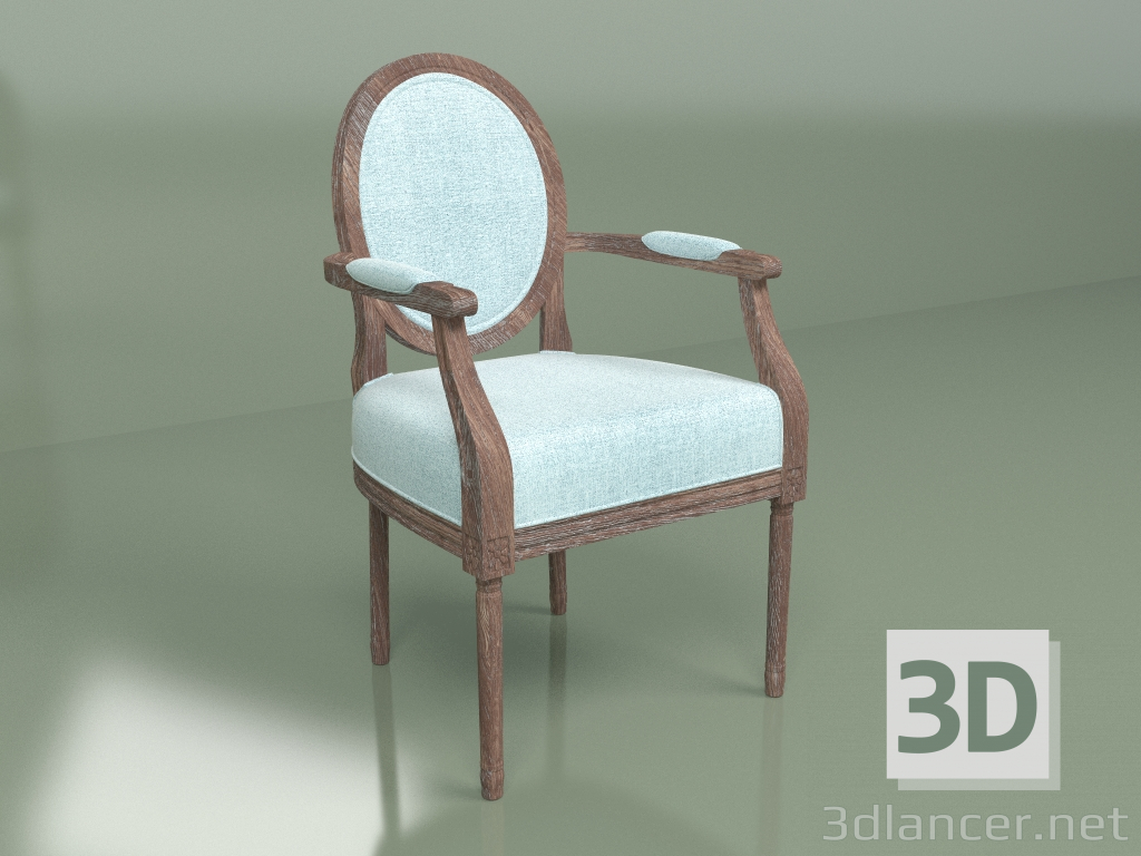 3D modeli Sandalye Chloe (mavi) - önizleme