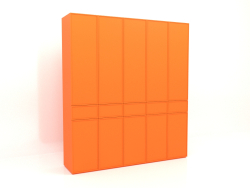 Wardrobe MW 03 paint (2500x580x2800, luminous bright orange)