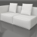 3d model Sofa module, section 1 left (White) - preview