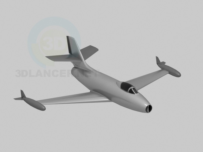 3d model dasault ouragan - preview