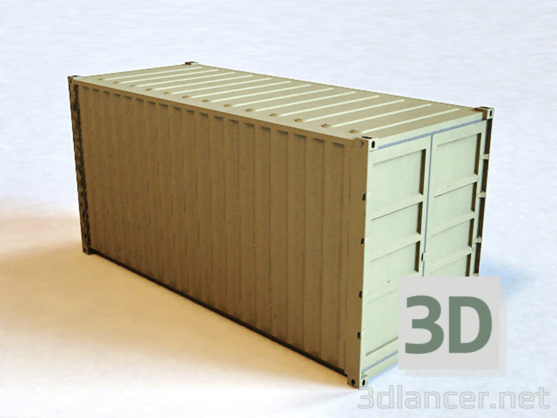 modèle 3D Cargo Shipping Container - preview