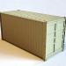 3D Modell Frachtschiff Container - Vorschau
