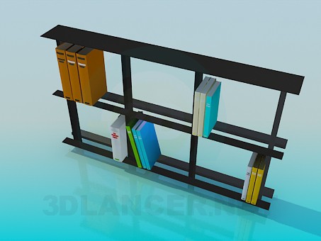 3d model Bookshelf - preview