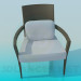Modelo 3d Cadeira com almofada confortável - preview