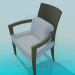 3D Modell Stuhl mit bequemen Kissen - Vorschau