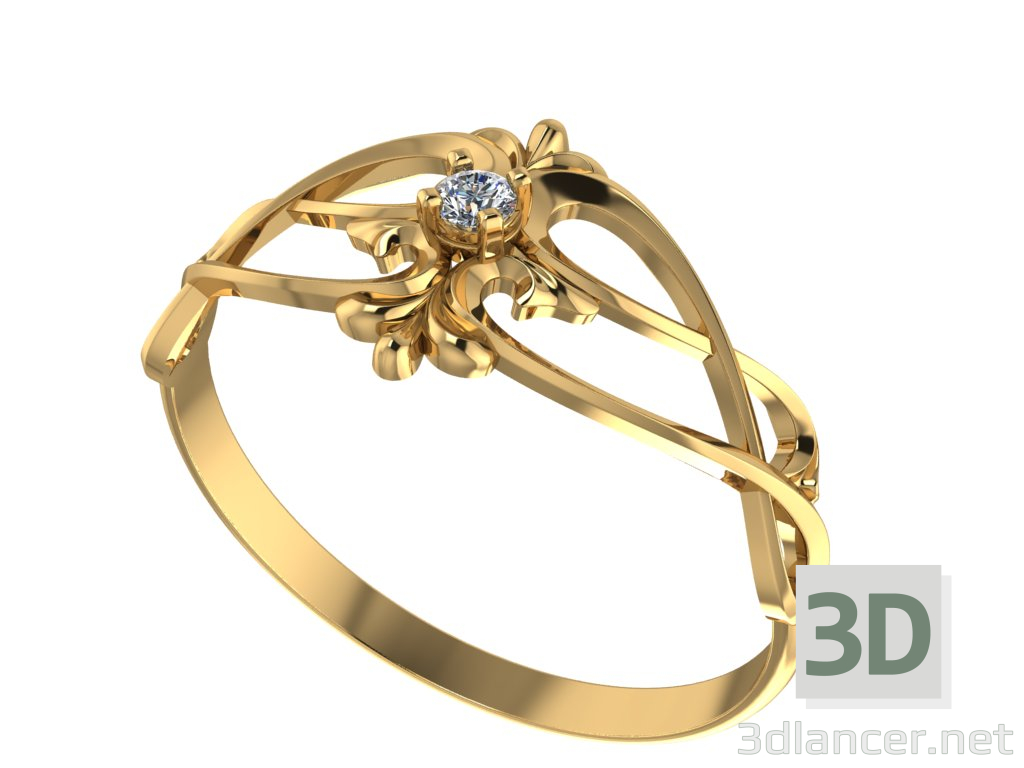 3 डी महिलाओं की अंगूठी मॉडल खरीद - रेंडर