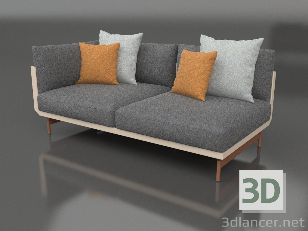 3d model Sofa module, section 1 left (Sand) - preview