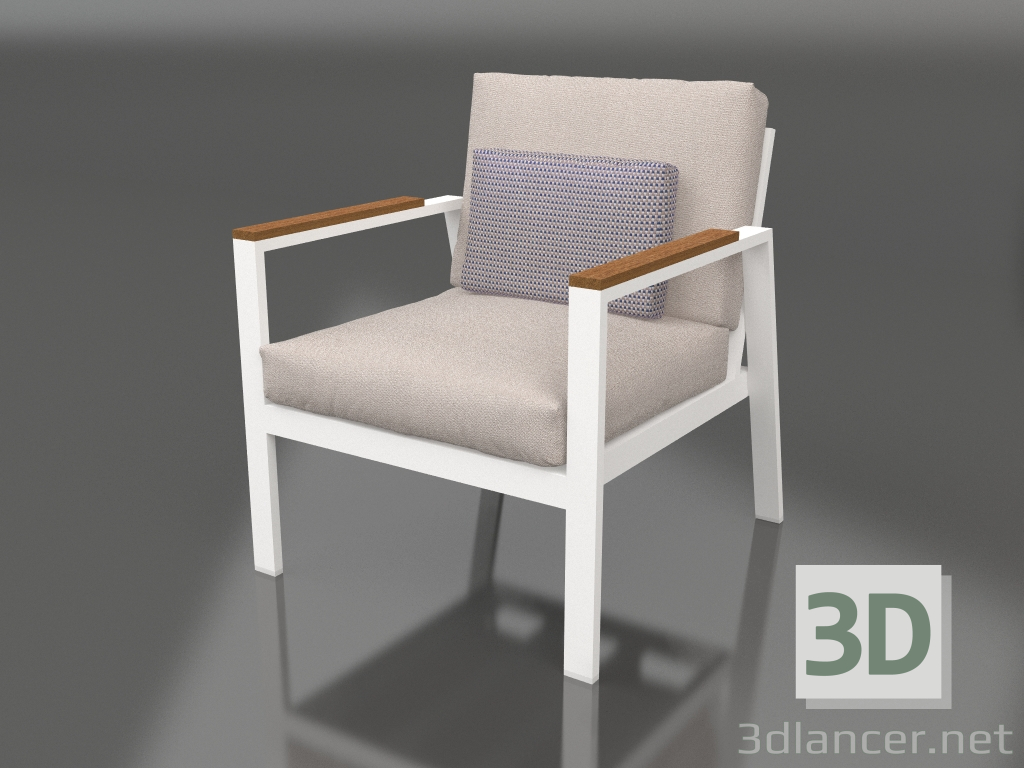 3d model Armchair XS (White) - preview