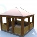 Modelo 3d Uma casa de verão simples e prática - preview