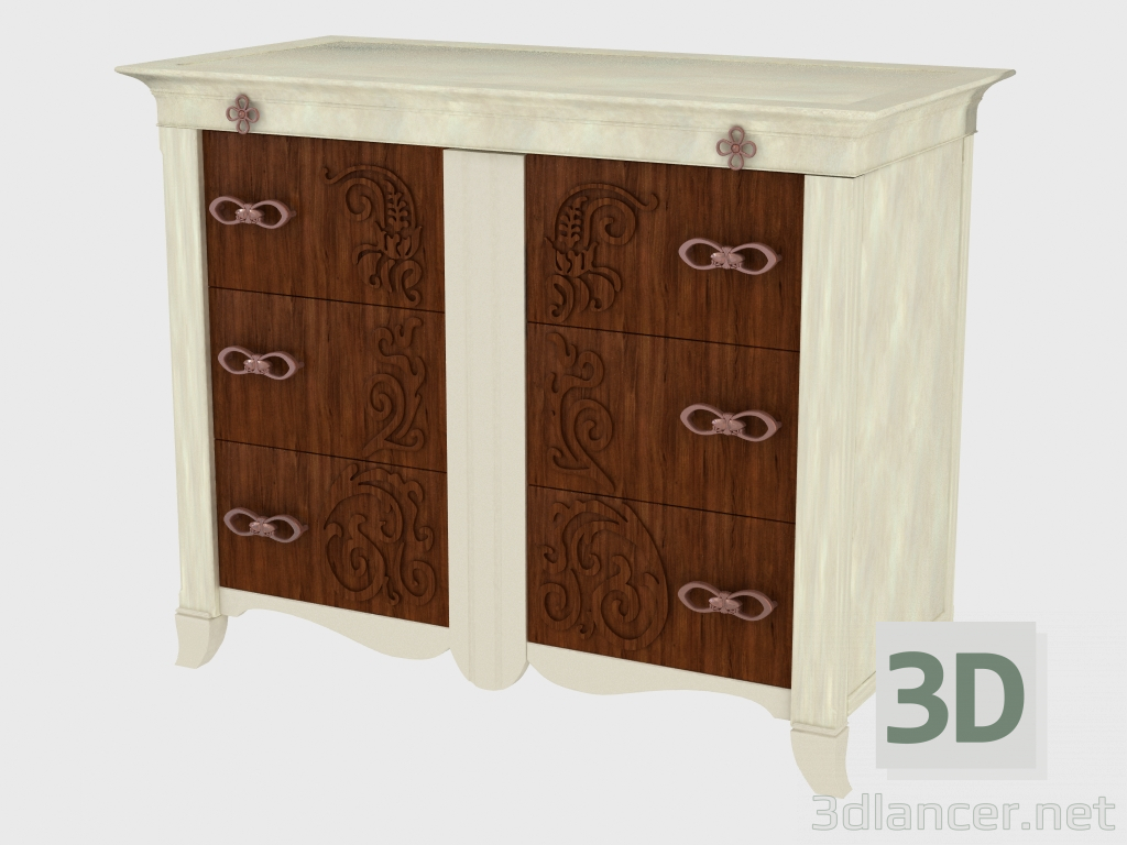 3d model Chest of drawers (ART. 6015) - preview