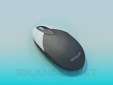 3d модель Безпроводная компьютерная мышка – превью