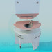 3d model wash sink with mirror - preview